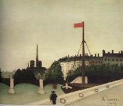 Henri Rousseau Notre-Dame Seen from Port Henri-IV oil painting artist